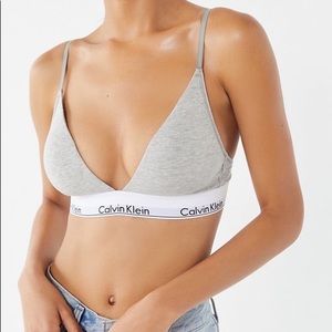 Calvin Klein Triangle Logo Bralette NWT